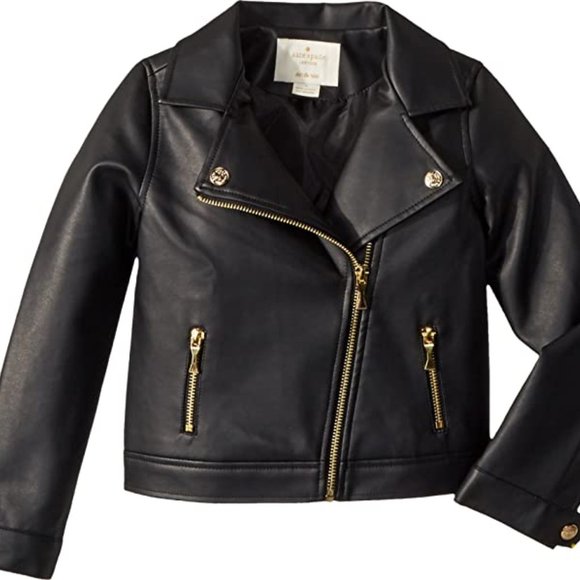 kate spade Other - Kate Spade Black Pleather Moto Jacket
